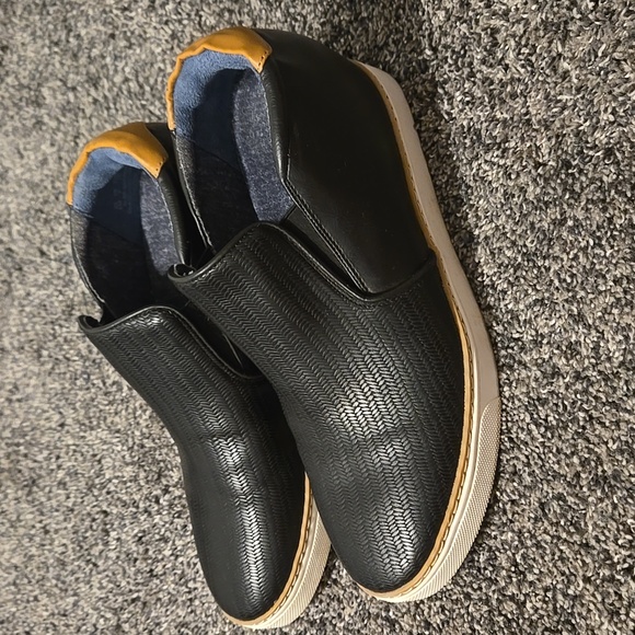 Dr. Scholl's If Only Black Faux Wedge Slip-on Shoes Leather Outsole, Size 9M - Picture 1 of 6